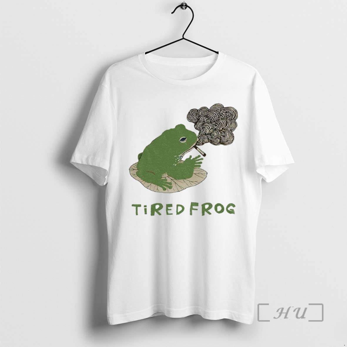 Trending Tired Japanese Frog Smoking Funny Meme - clothing by TeeHivey.com