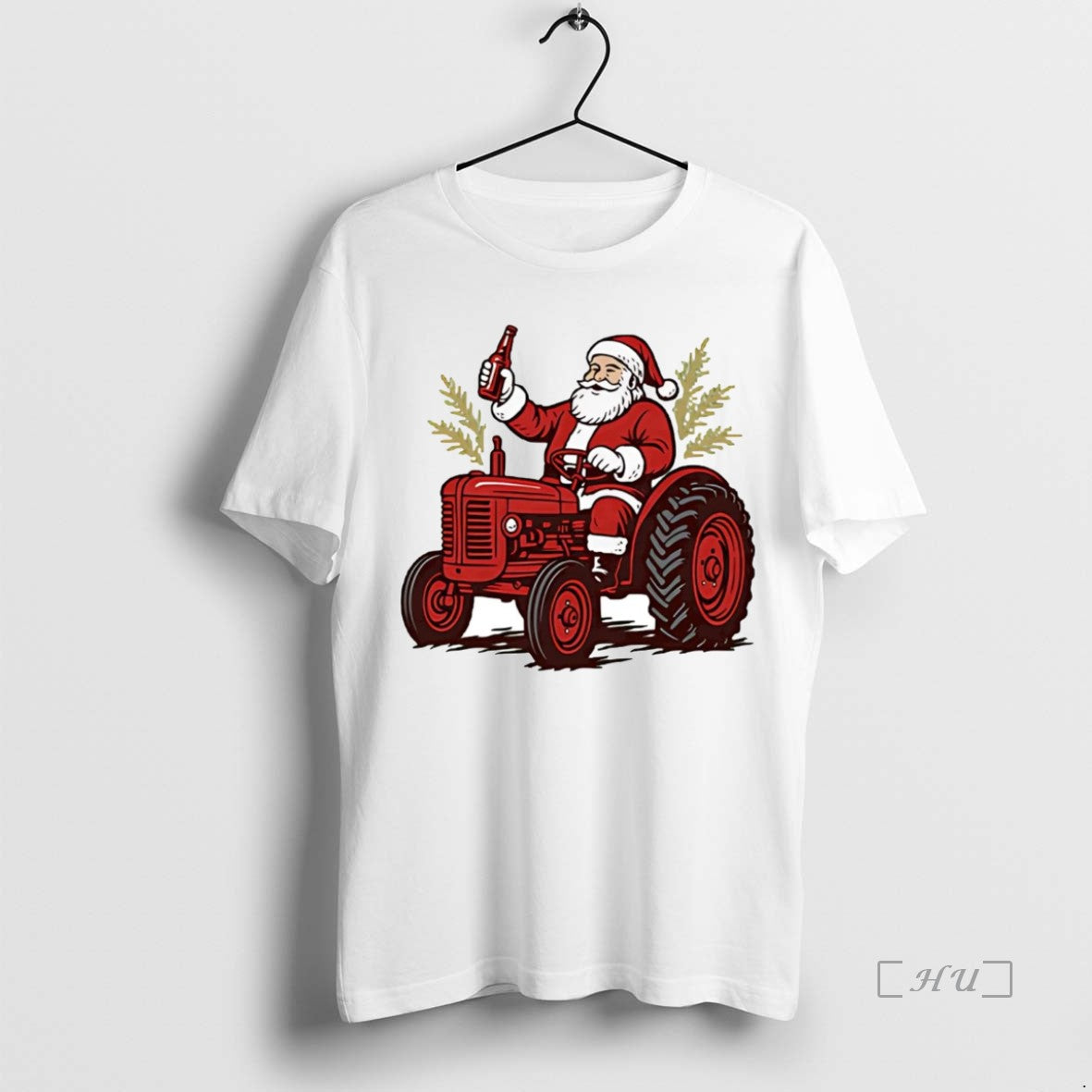 Trending Tractor Santa Drinking Beer Christmas - clothing by TeeHivey.com