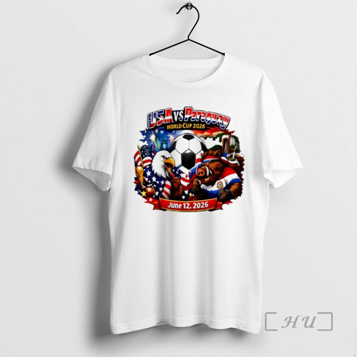 Trending Usa Vs Paraguay 2026 World Cup Mascot - clothing by TeeHivey.com
