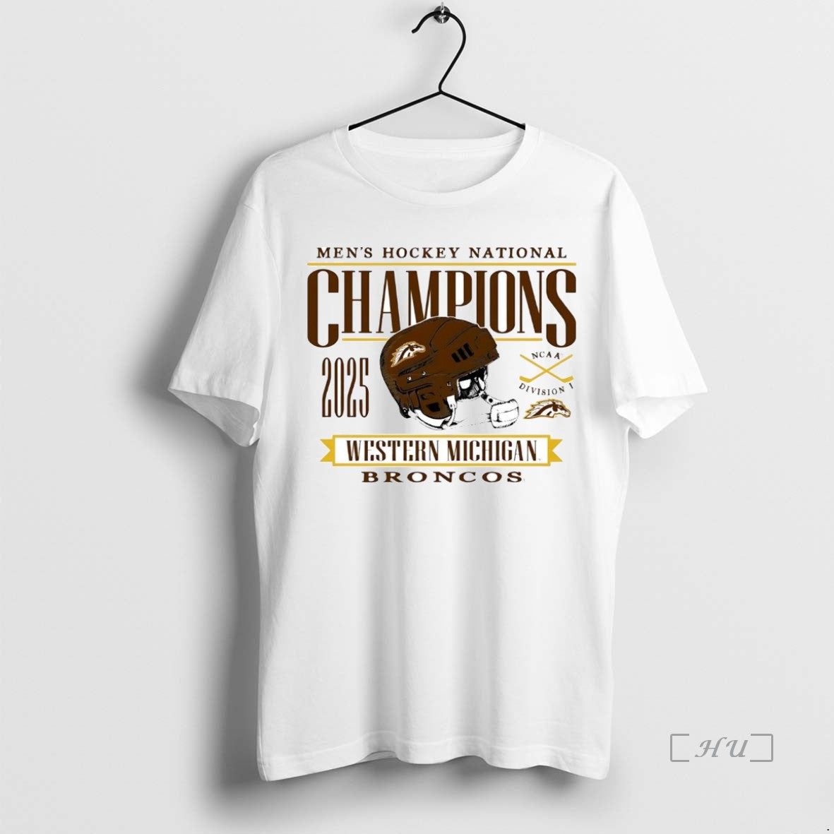 Trending Western Michigan Broncos 2025 Ncaa D1 Mens Hockey National Champions Premium T Shirts Sweater