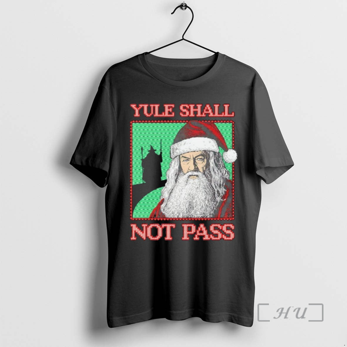 Trending Yule Shall Not Pass Santa Claus Graphic - clothing by TeeHivey.com