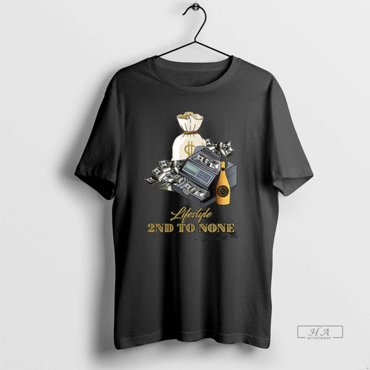 Trendy 2nd To None Lifestyle Money Counter Money Bag And Wine Bottle - clothing by TeeHivey.com