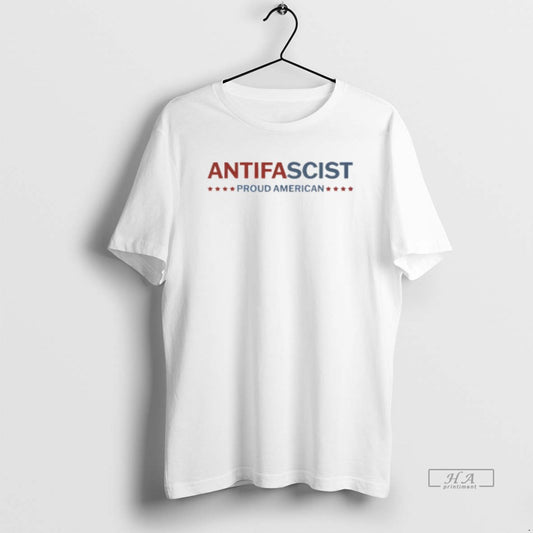 Trendy Antifa Antifascist Proud American - clothing by TeeHivey.com
