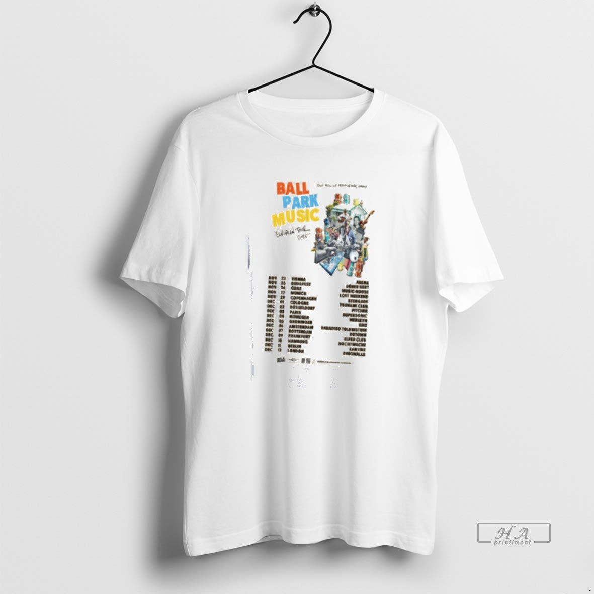 Trendy Ball Park Music European Tour 2025 - clothing by TeeHivey.com