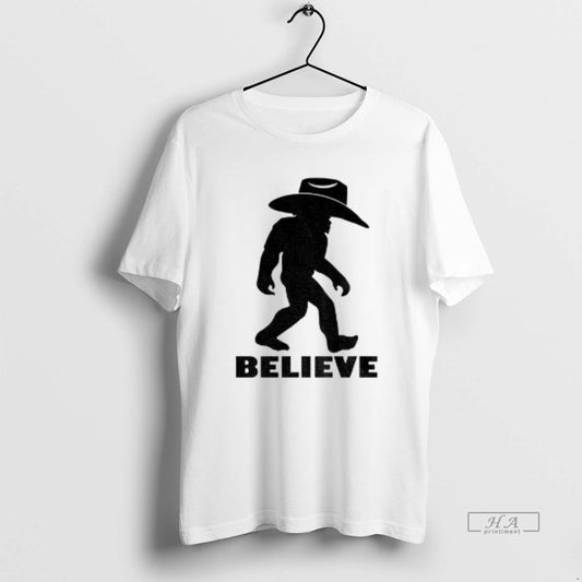 Trendy Believe Bigfoot Cowboy - clothing by TeeHivey.com