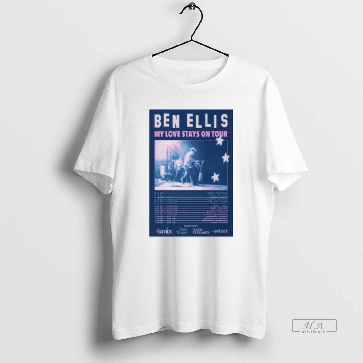 Trendy Ben Ellis My Love Stays On Tour 2025 - clothing by TeeHivey.com