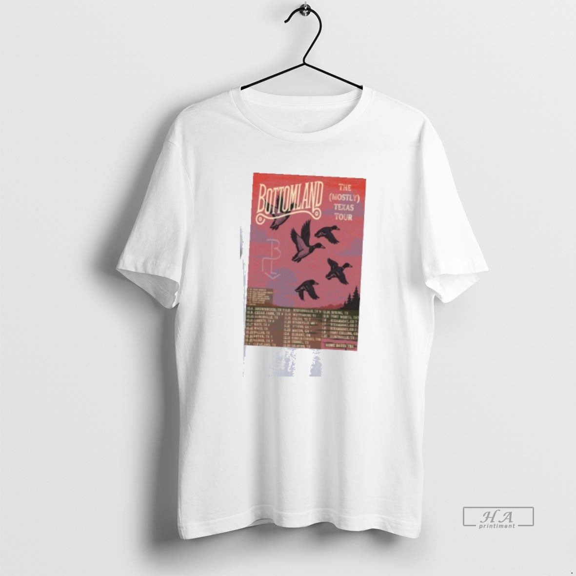 Trendy Bottomland The Mostly Texas Tour 2025 - clothing by TeeHivey.com