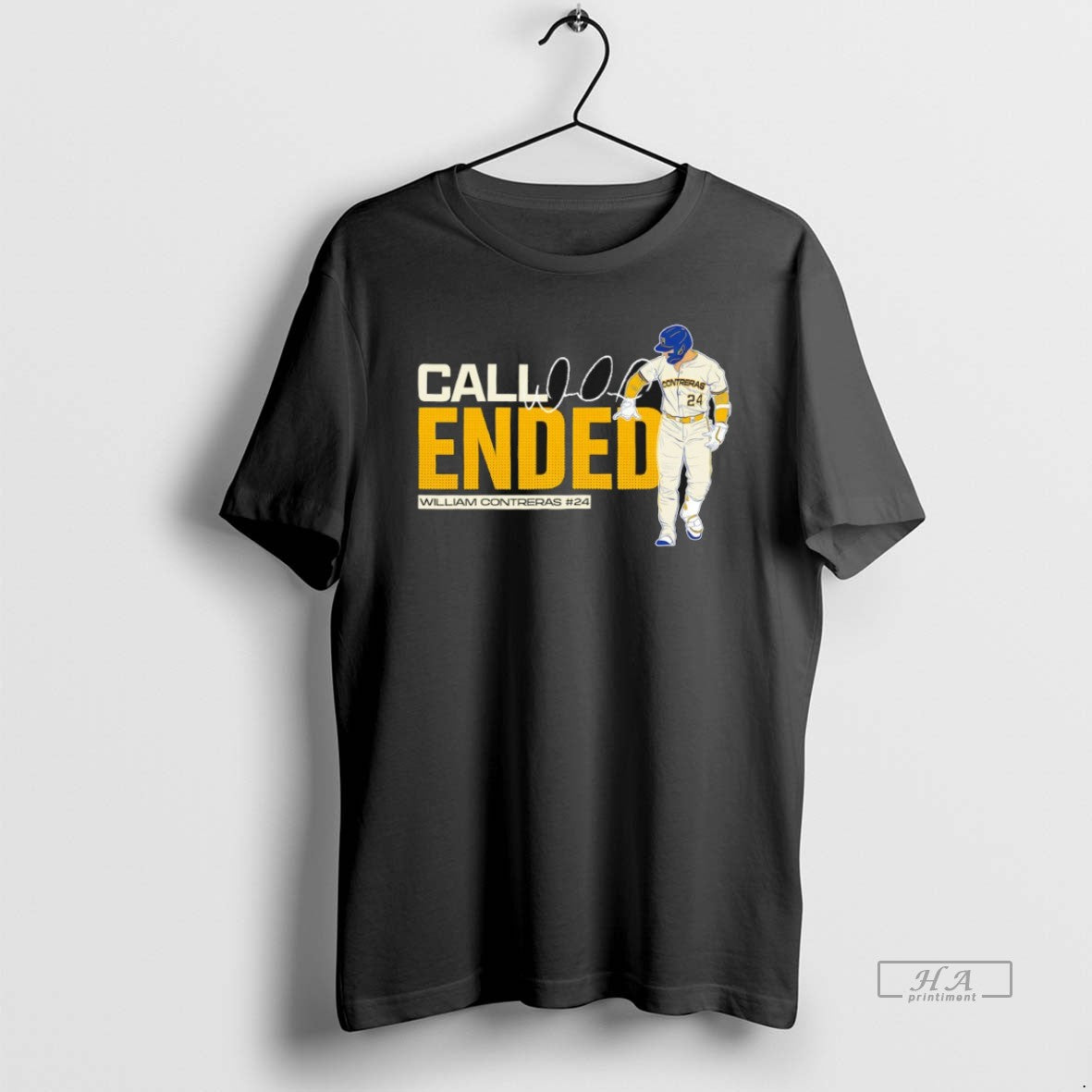 Trendy Call Ended William Contreras 24 Milwaukee Brewers Baseball Signature - clothing by TeeHivey.com
