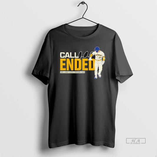 Trendy Call Ended William Contreras 24 Milwaukee Brewers Baseball Signature - clothing by TeeHivey.com