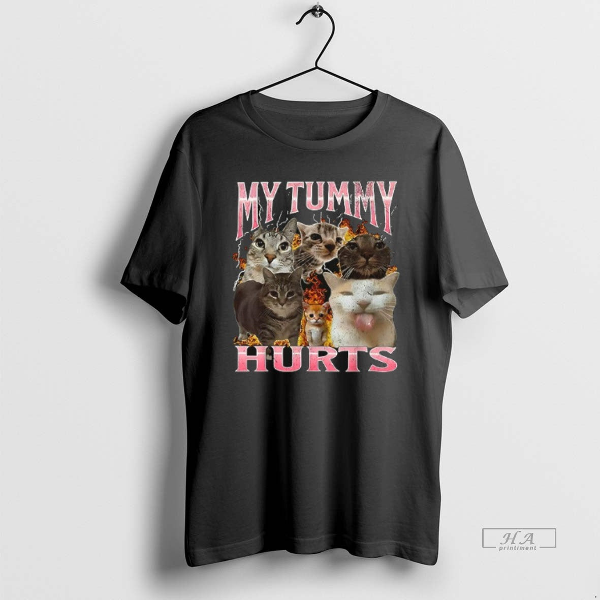 Trendy Cats My Tummy Hurts Fire Ceramic Ceramic And Classic Dad Cap - clothing by TeeHivey.com