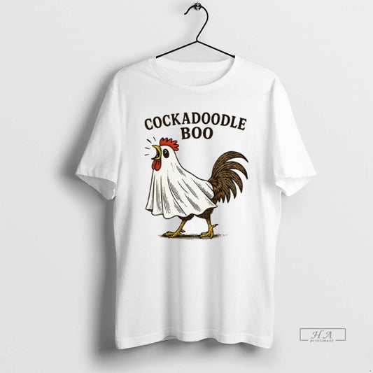Trendy Cock Ghost Cockadoodle Boo Halloween 2025 - clothing by TeeHivey.com