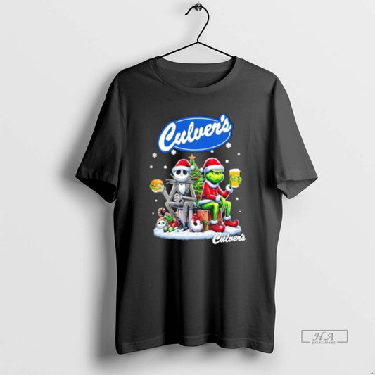 Trendy Culvers X Grinch And Jack Skellington Unwilling Friends Merry Christmas - clothing by TeeHivey.com