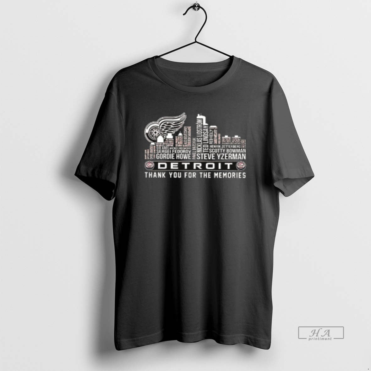 Trendy Detroit Red Wings Thank You For The Memories Skyline Players Ceramic Ceramic And Classic - clothing by TeeHivey.com