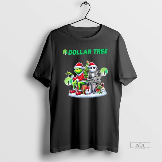 Trendy Dollar Tree X Grinch And Jack Skellington Unwilling Friends Merry Christmas - clothing by TeeHivey.com