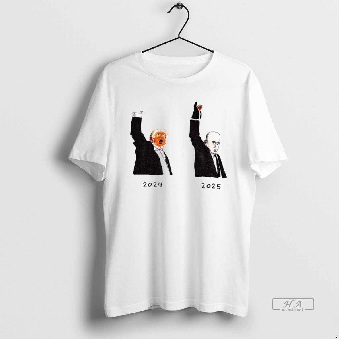 Trendy Donald Trump 2024 And Vladimir Putin 2025 Caricature Political Art - clothing by TeeHivey.com