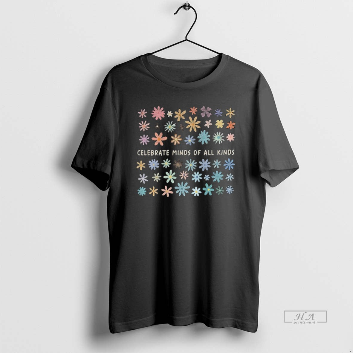 Trendy Floral Celebrate Minds Of All Kinds Vintage - clothing by TeeHivey.com