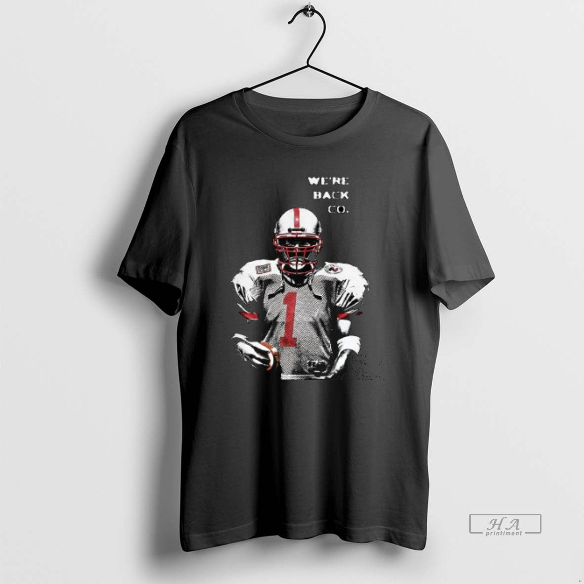 Trendy Football Player Number 1 Low Profile Were Back Colorado - clothing by TeeHivey.com