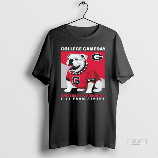 Trendy Georgia Bulldogs Mascot College Gameday 2025 - clothing by TeeHivey.com