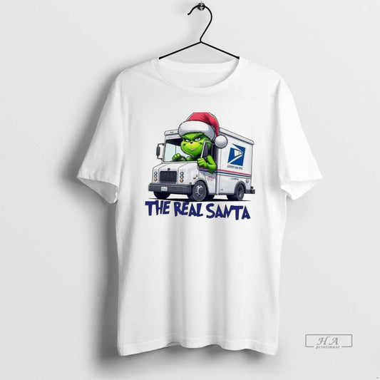 Trendy Grinch The Real Santa Christmas White - clothing by TeeHivey.com
