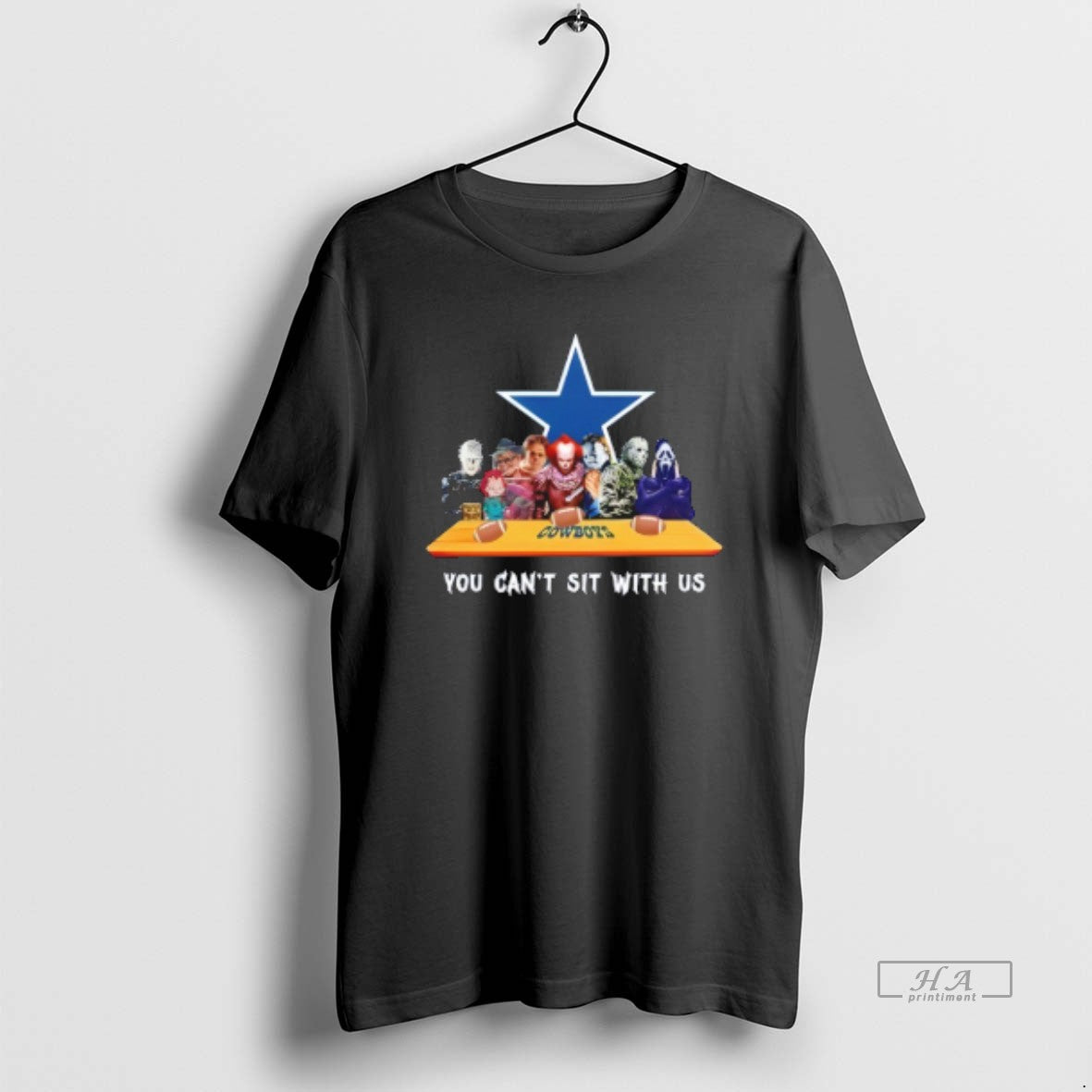 Trendy Horror Movie Characters You Cant Sit With Us Dallas Cowboys Halloween - clothing by TeeHivey.com