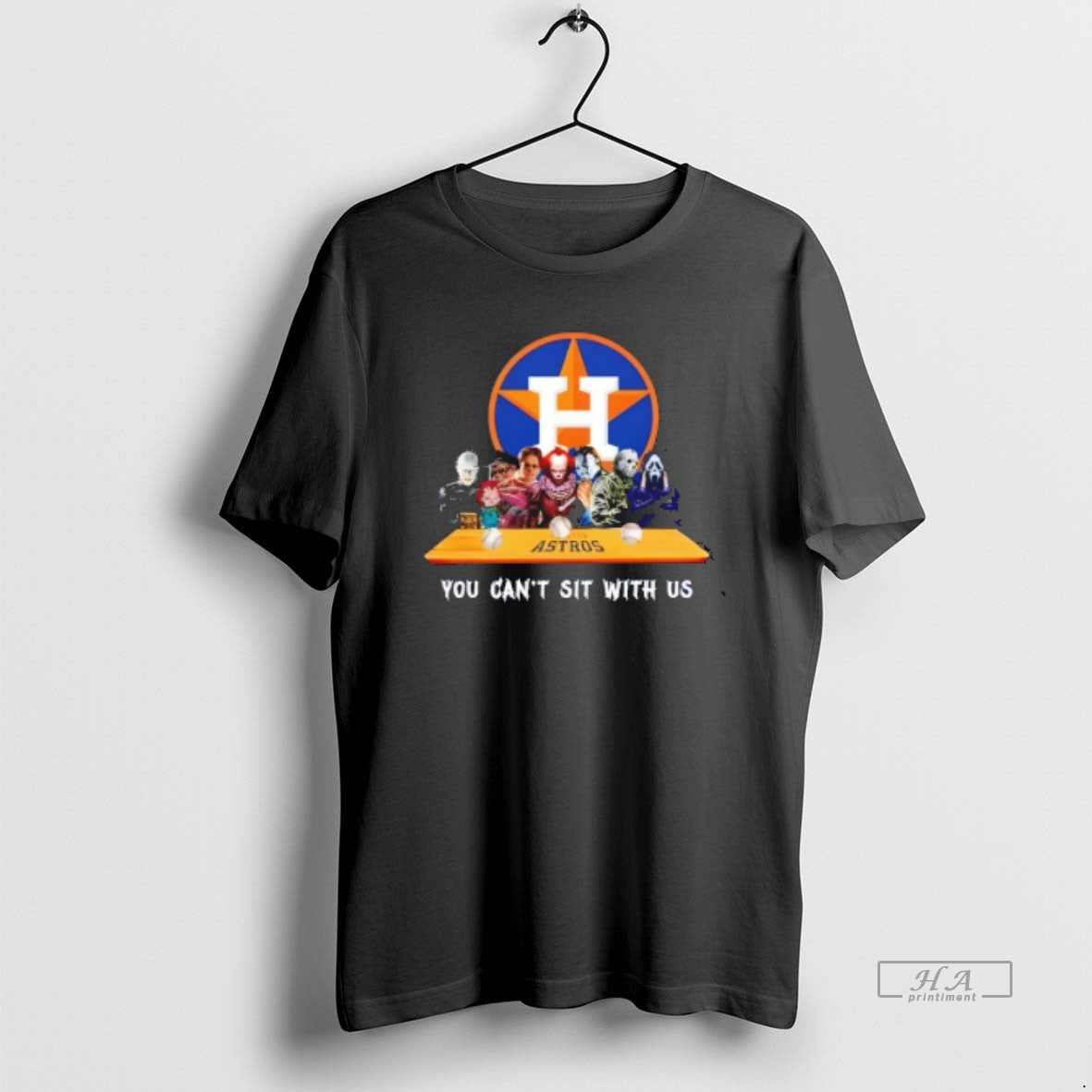 Trendy Horror Movie Characters You Cant Sit With Us Houston Astros Halloween - clothing by TeeHivey.com
