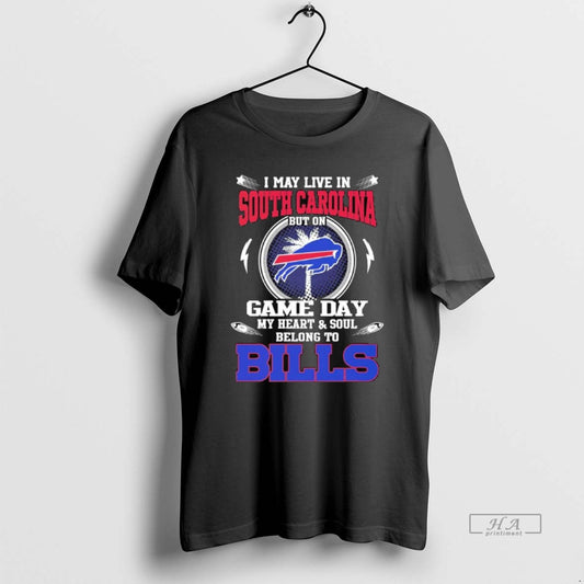 Trendy I May Live In South Carolina But On Game Day My Heart Soul Belong - clothing by TeeHivey.com