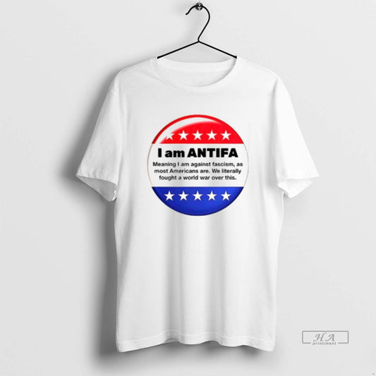Trendy I Am Antifa Meaning I Am Against Fascism As Most Americans Are Ceramic Ceramic - clothing by TeeHivey.com