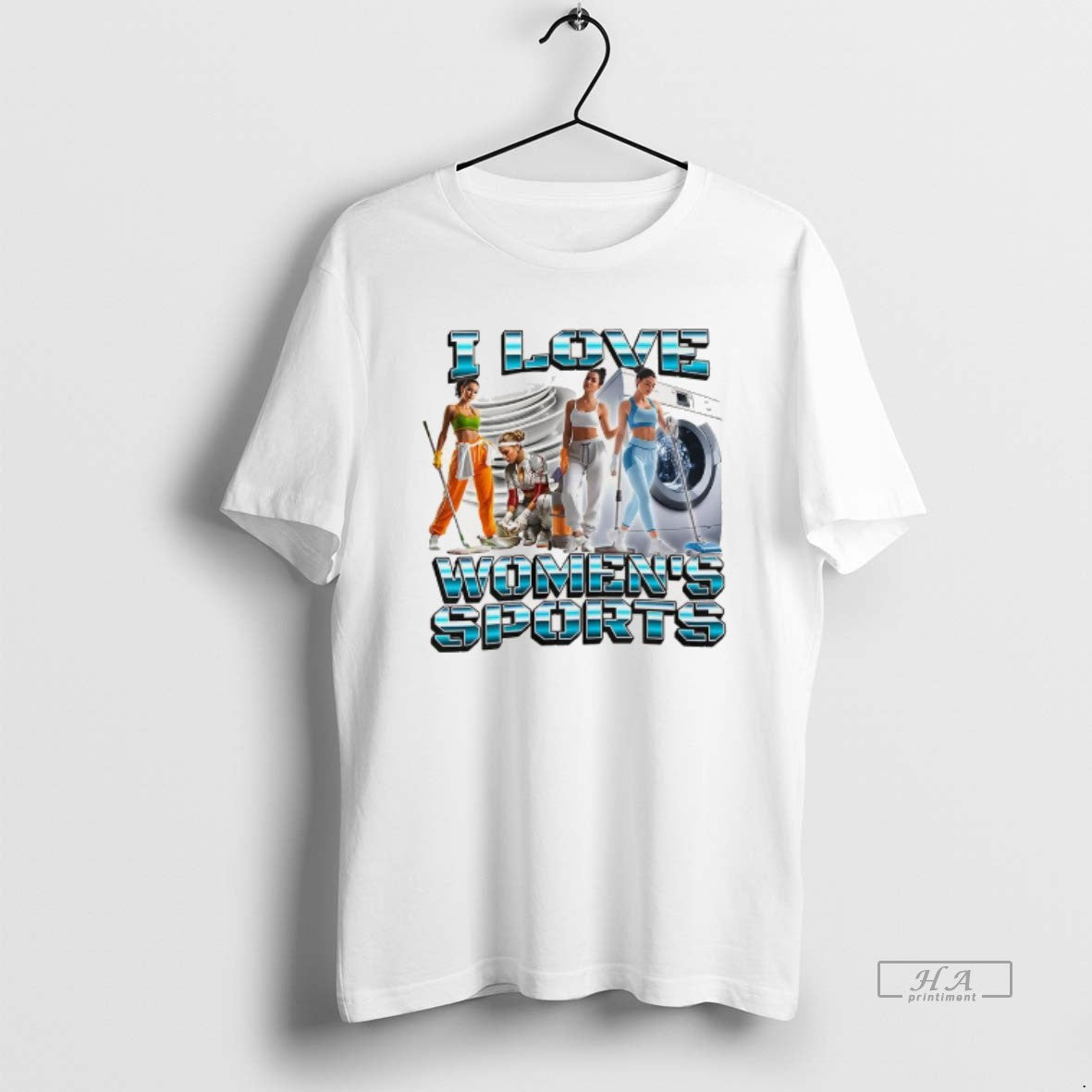 Trendy I Love Womens Sports Housework Satirical - clothing by TeeHivey.com