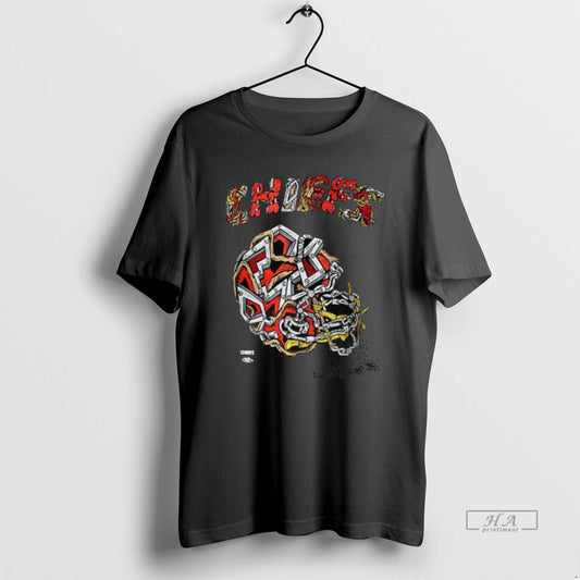 Trendy Kansas City Chiefs Football Helmet Distortedd Leaders - clothing by TeeHivey.com