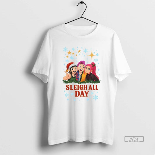 Trendy Kpop Demon Hunter Huntrix Sleigh All Day Holiday Christmas - clothing by TeeHivey.com
