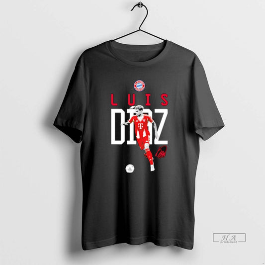 Trendy Luis Diaz Fc Bayern Munich Logo Signature - clothing by TeeHivey.com