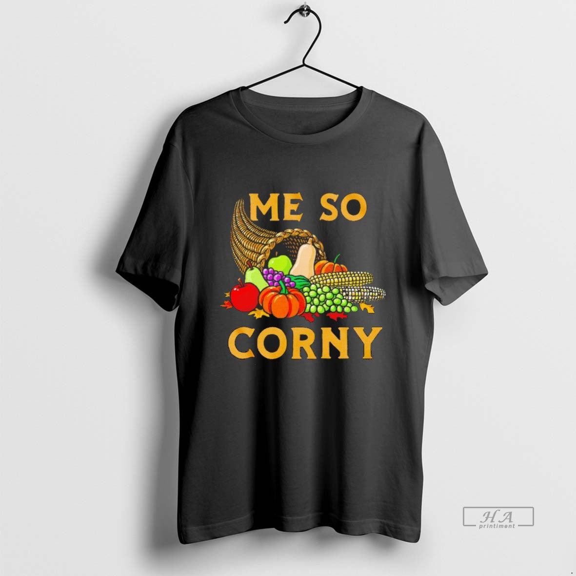 Trendy Me So Corny Cornucopia Thanksgiving Blackshirt - clothing by TeeHivey.com