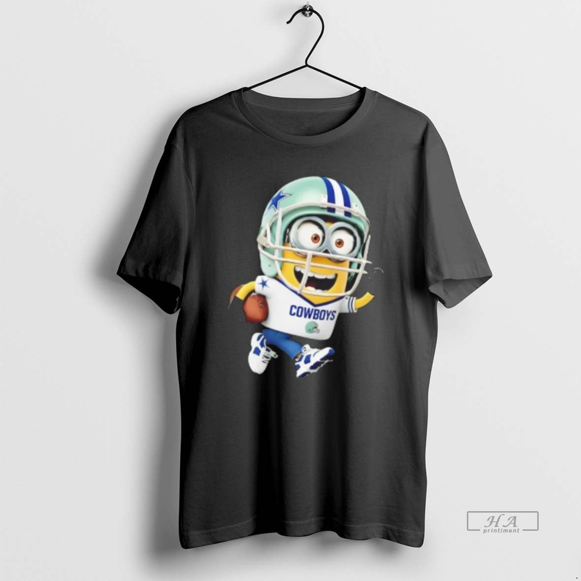 Trendy Minions Is Holding A Ball And Smiling At Dallas Cowboys Fans - clothing by TeeHivey.com