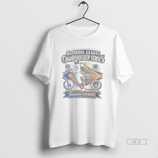 Trendy Nlcs Match Up Dueling 2025 Brewers Vs Dodgers - clothing by TeeHivey.com