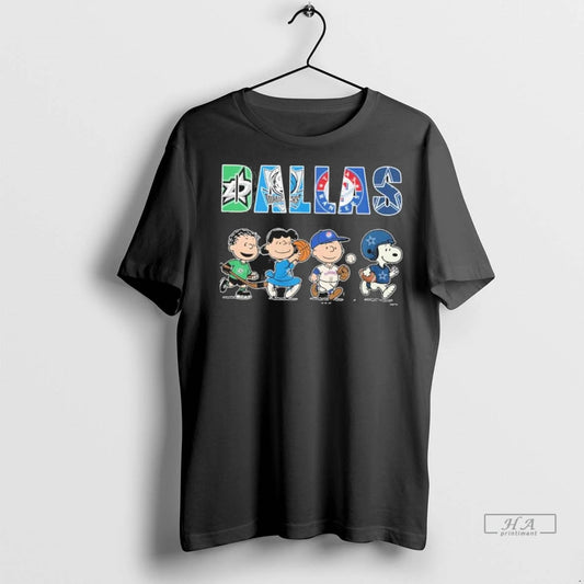 Trendy Officials The Peanuts Playing X Dallas Sports Teams Shirt Sweater