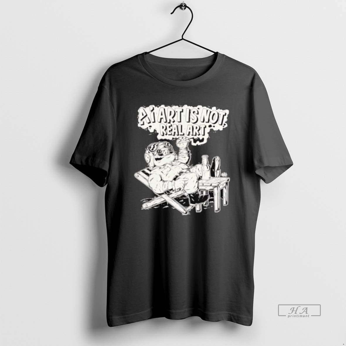 Trendy Pig Ai Art Is Not Real Art - clothing by TeeHivey.com