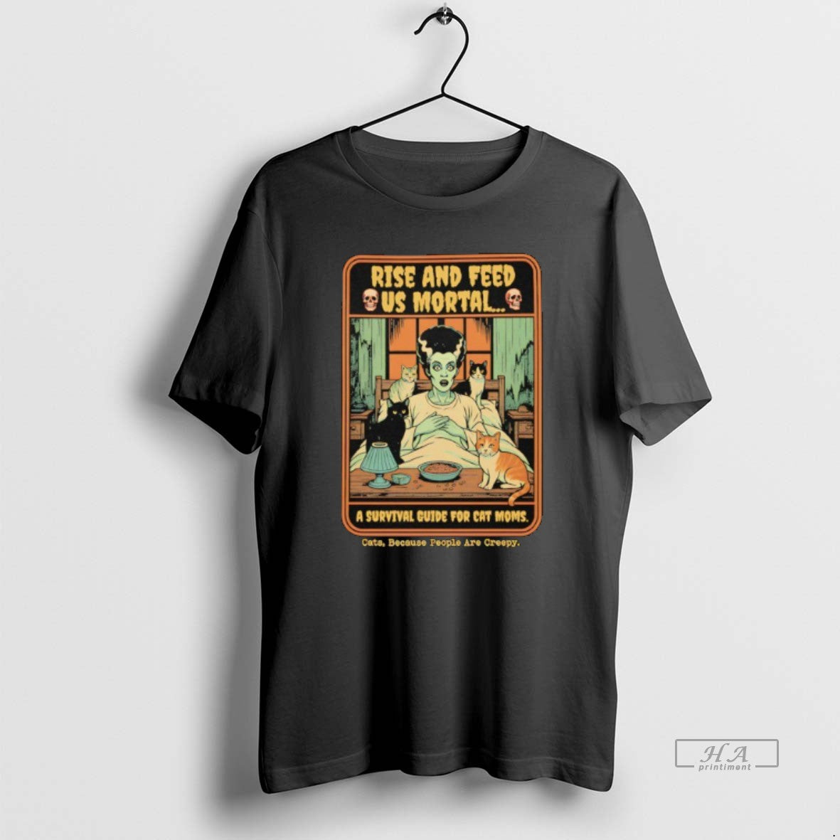 Trendy Rise And Feed Us Mortal A Survival Guide Cat Moms Halloween - clothing by TeeHivey.com