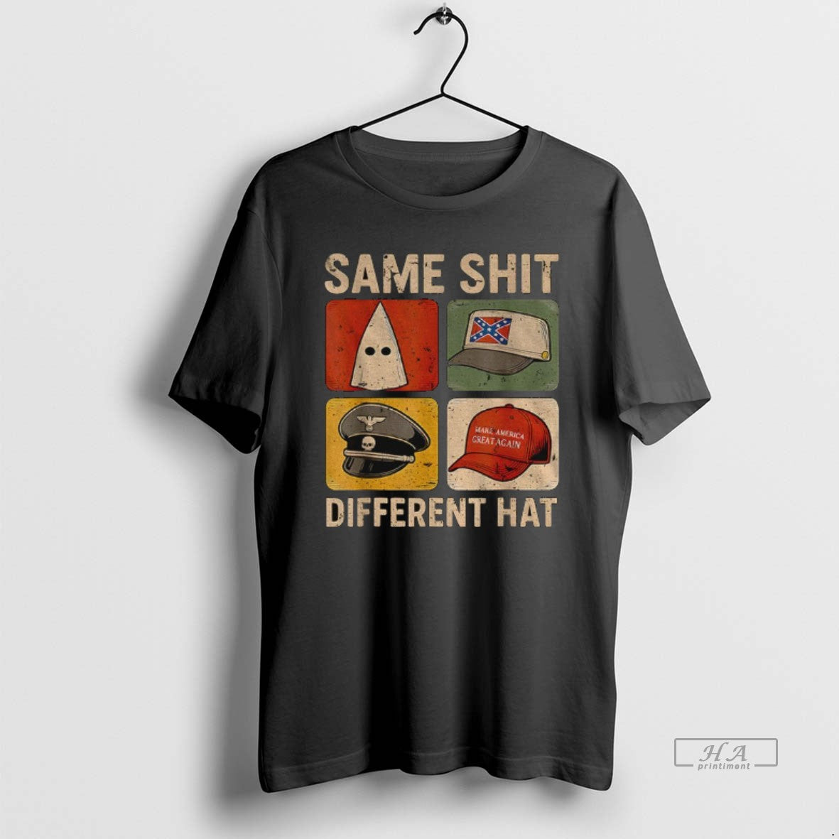 Trendy Same Shit Different Hat Dark Humor Statement - clothing by TeeHivey.com