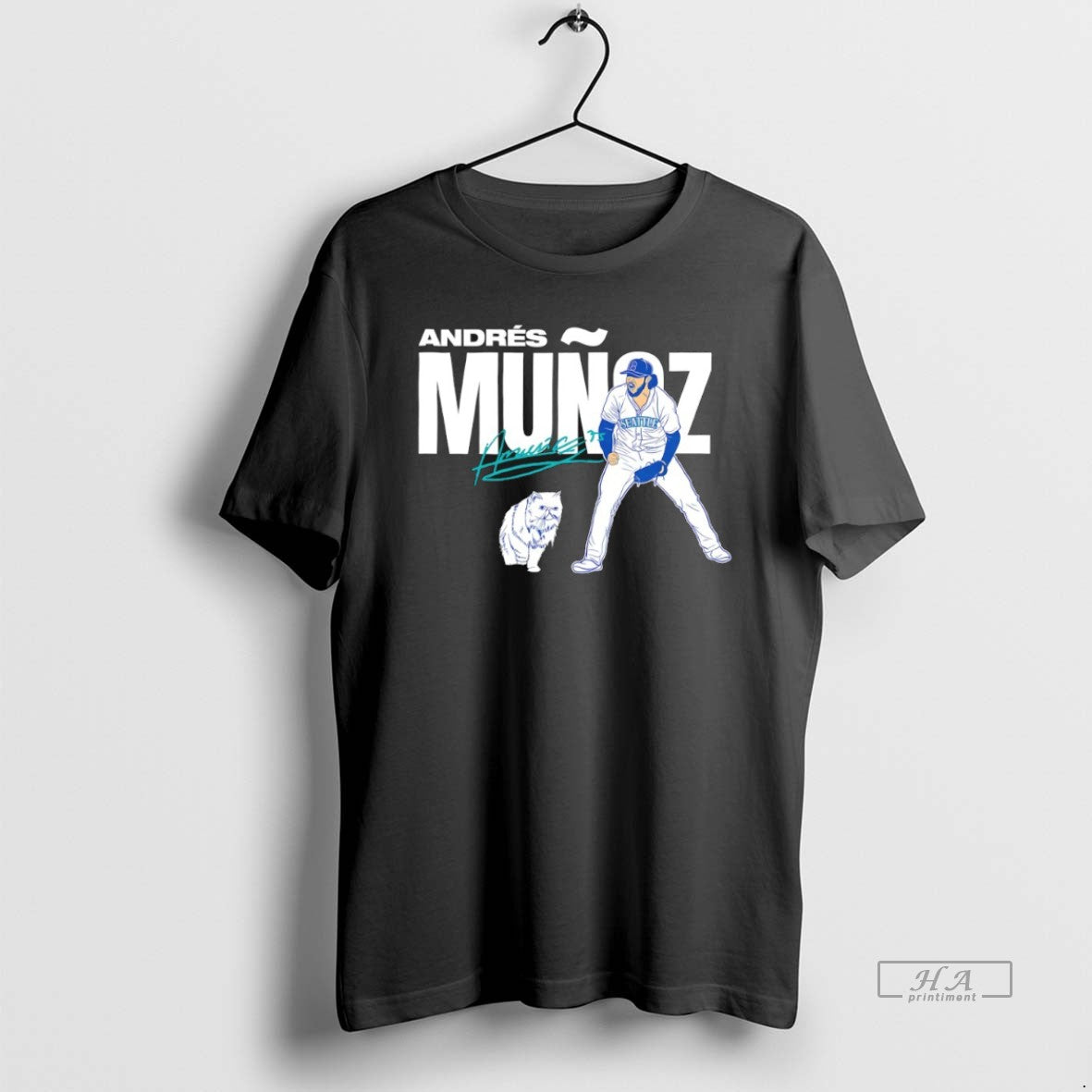 Trendy Seattle Mariners Baseball Andres Munoz Signature - clothing by TeeHivey.com