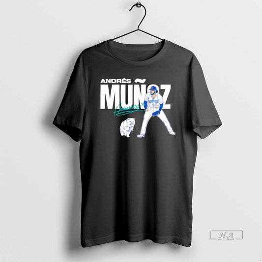Trendy Seattle Mariners Baseball Andres Munoz Signature - clothing by TeeHivey.com