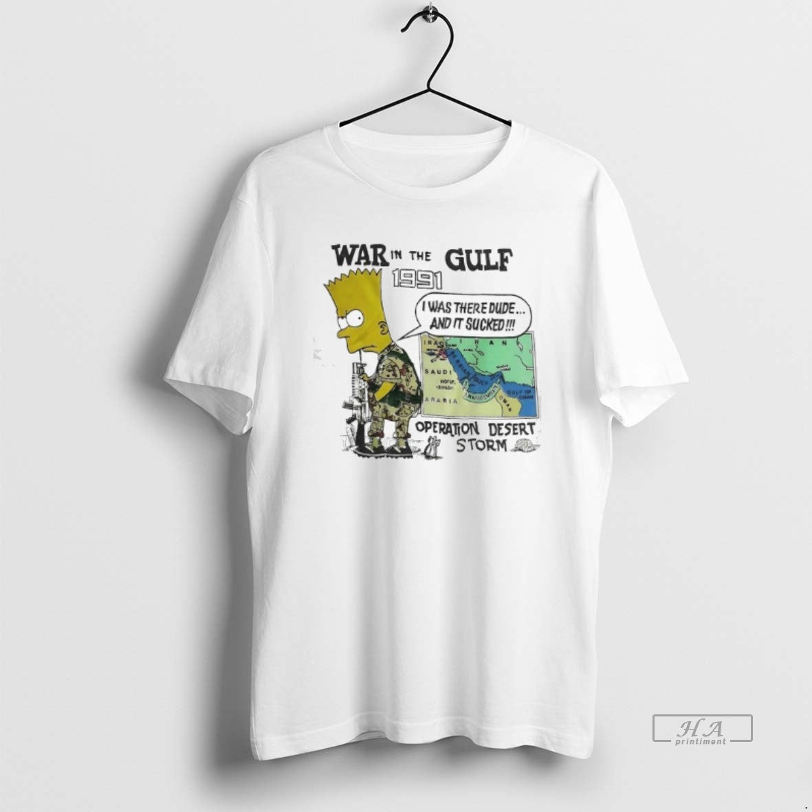 Trendy Soldier Bart War In The Gulf 1991 Operation Desert Storm - clothing by TeeHivey.com