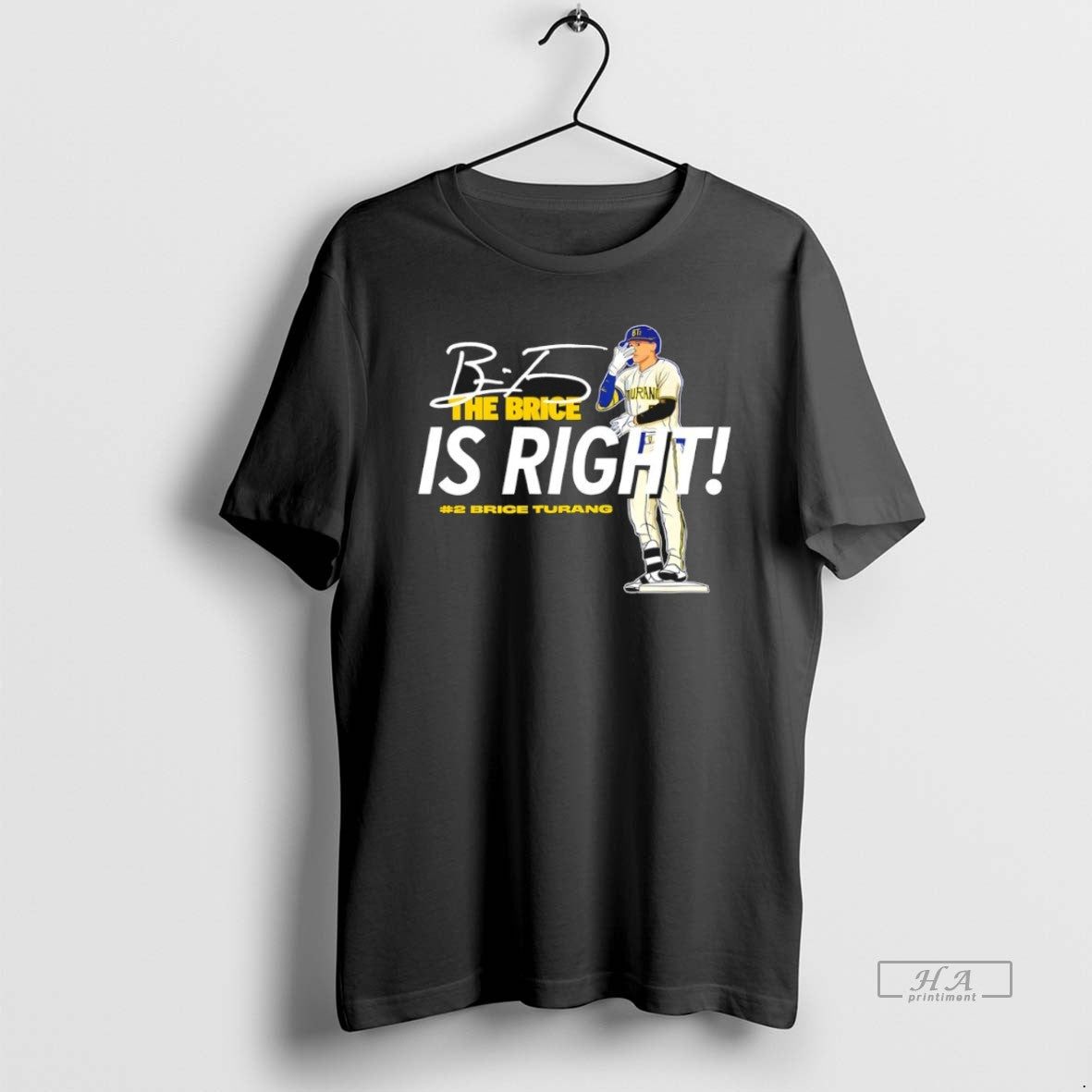 Trendy The Brice Is Right Milwaukee Brewers Baseball Brice Turang 2 Signature - clothing by TeeHivey.com