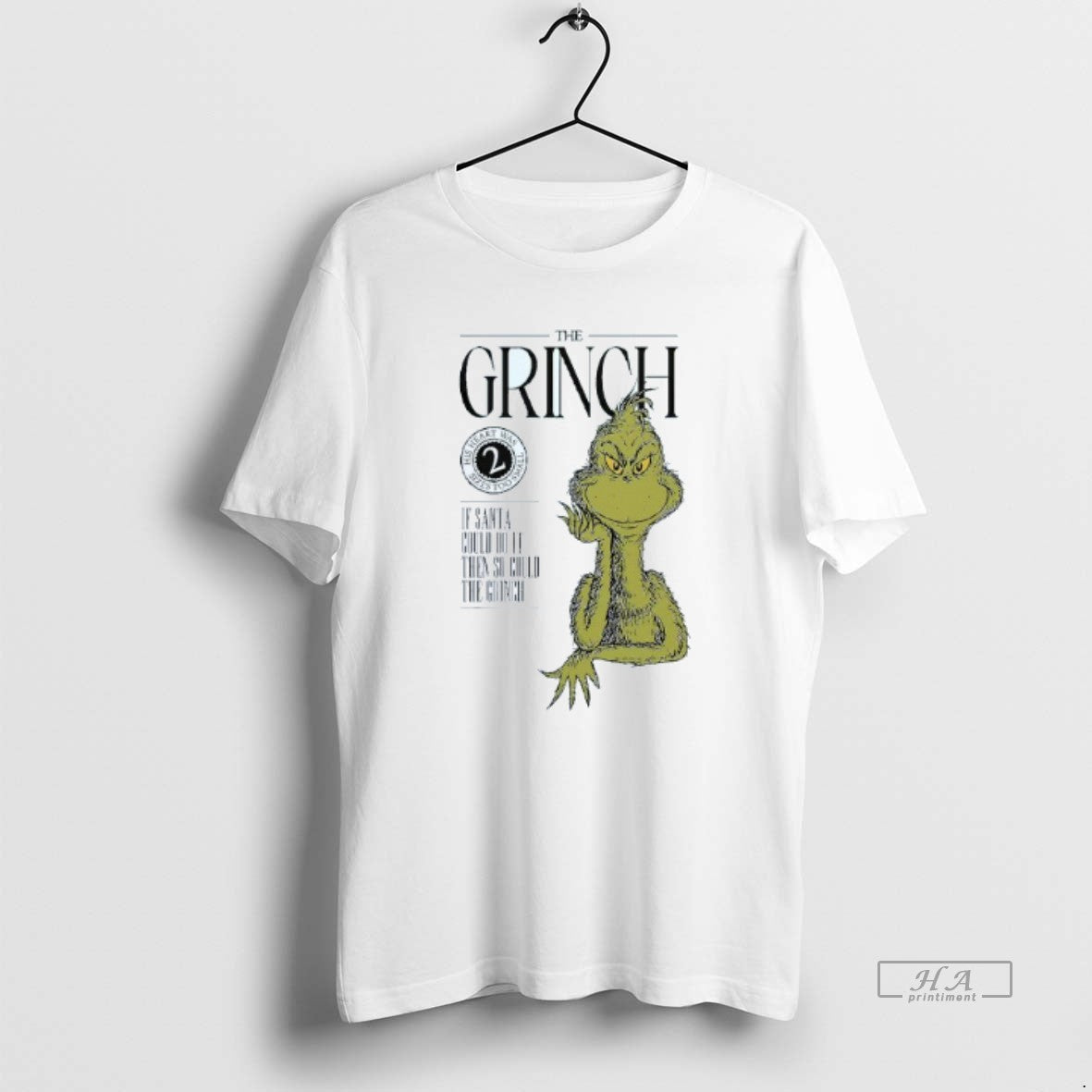 Trendy The Grinch It Santa Could Do It Then So Could The Grinch Mens White - clothing by TeeHivey.com
