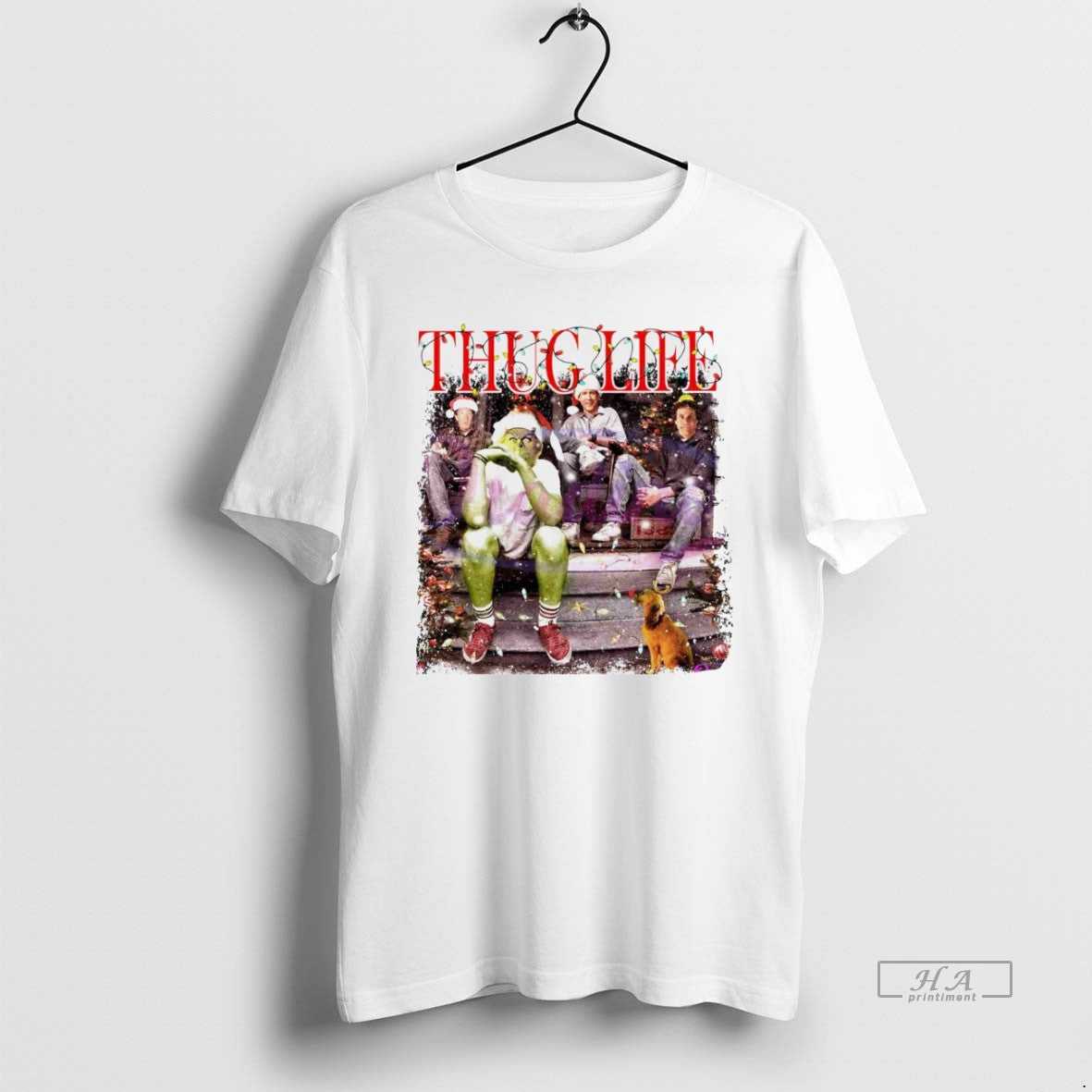 Trendy Thug Life Christmas Grinch Friends Movie Christmas Light White - clothing by TeeHivey.com