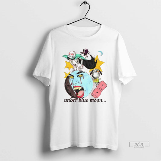 Trendy Under Blue Moon Horror Movie Spooky Season Halloween 2025 - clothing by TeeHivey.com