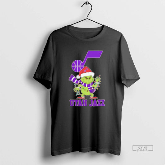 Trendy Utah Jazz Christmas Grinch Santa Holiday - clothing by TeeHivey.com