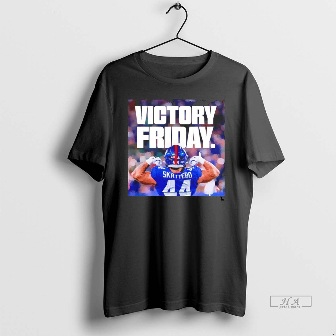 Trendy Victory Friday Cameron Skattebo New York Giants Graphic Blackshirt - clothing by TeeHivey.com