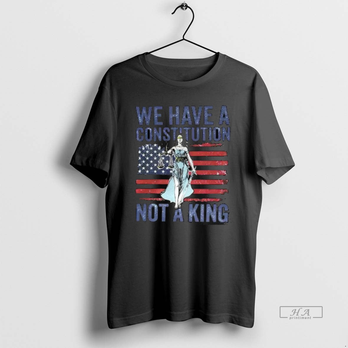 Trendy We Have A Constitution Not A King Protest Flag - clothing by TeeHivey.com