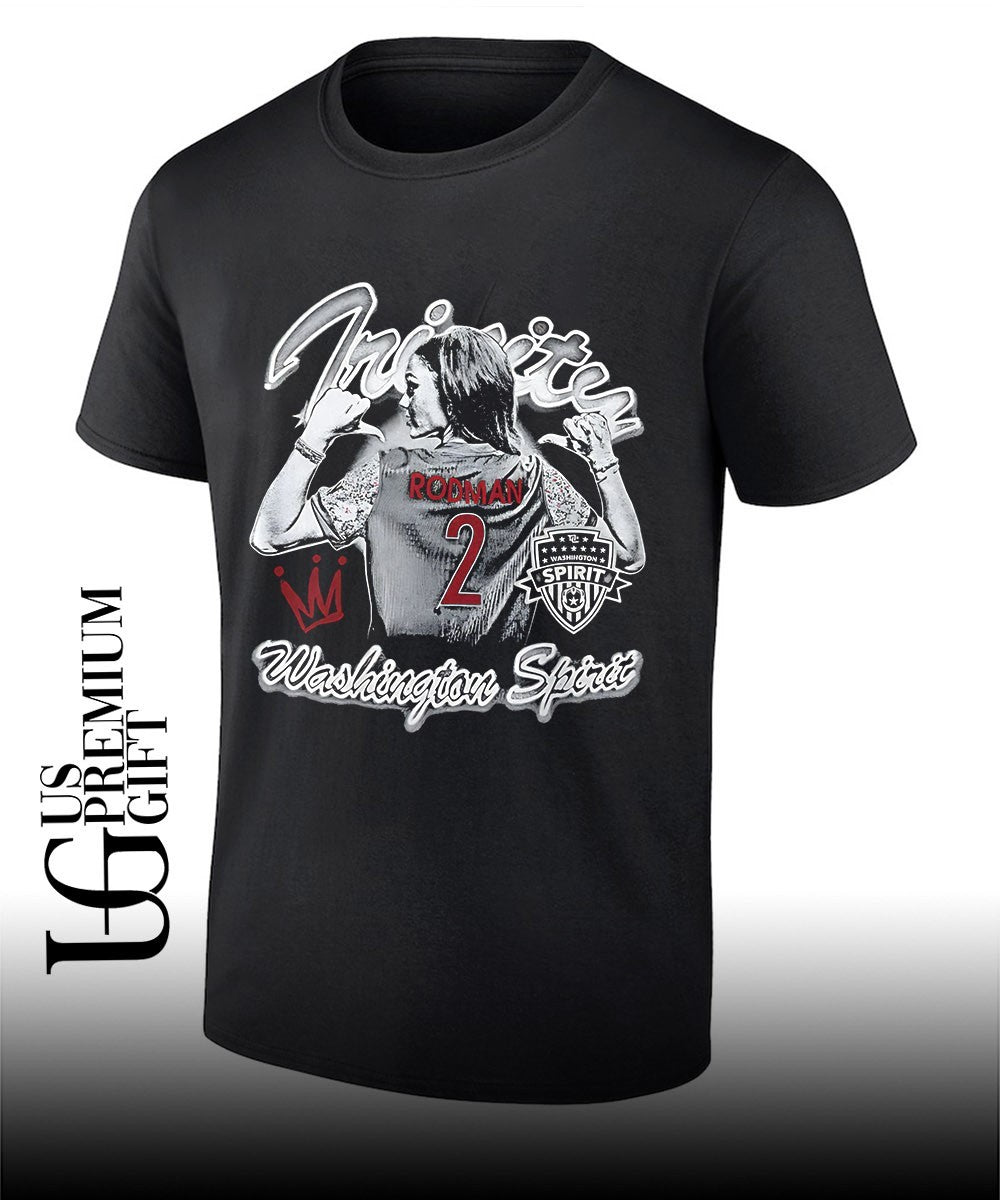 Trinity Rodman Washington Spirit Player 2 Name and Number T-shirt