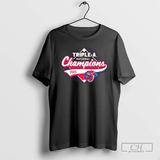 Tripe A National Champions 2025 Jacksonville Jumbo Shrimp T Shirts - clothing by TeeHivey.com